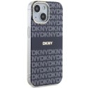 Etui DKNY IML Mono & Stripe MagSafe na iPhone 15 / 14 / 13 - niebieskie