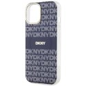 Etui DKNY IML Mono & Stripe MagSafe na iPhone 15 / 14 / 13 - niebieskie