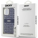 Etui DKNY IML Mono & Stripe MagSafe na iPhone 15 / 14 / 13 - niebieskie