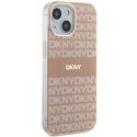 Etui DKNY IML Mono & Stripe MagSafe na iPhone 15 / 14 / 13 - różowe