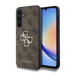 Etui Guess 4G Big Metal Logo na Samsung Galaxy A35 - brązowe