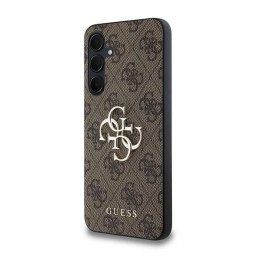 Etui Guess 4G Big Metal Logo na Samsung Galaxy A35 - brązowe