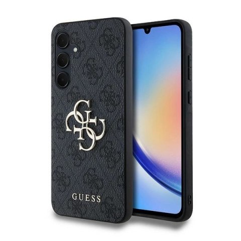 Etui Guess 4G Big Metal Logo na Samsung Galaxy A35 - czarne