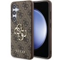 Etui Guess 4G Big Metal Logo na Samsung Galaxy A55 - brązowe