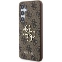 Etui Guess 4G Big Metal Logo na Samsung Galaxy A55 - brązowe