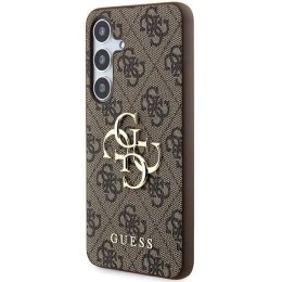 Etui Guess 4G Big Metal Logo na Samsung Galaxy A55 - brązowe