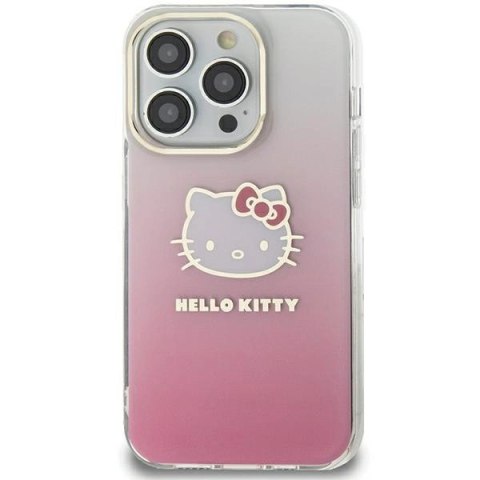 Etui Hello Kitty IML Gradient Electrop Kitty Head na Samsung Galaxy A55 - różowe