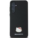 Etui Hello Kitty Metal Logo Kitty Head na Samsung Galaxy A55 - czarne