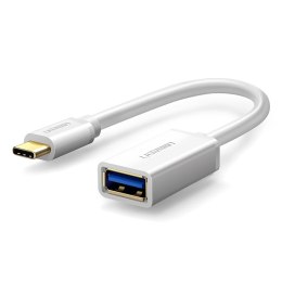 Adapter Ugreen US154 30702 USB-A 3.0 (żeński) / USB-C 3.0 (męski) OTG - biały