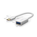 Adapter Ugreen US154 30702 USB-A 3.0 (żeński) / USB-C 3.0 (męski) OTG - biały