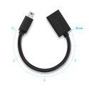 Adapter Ugreen US249 10383 mini USB-B (męski) / USB-A (żeński) OTG 10cm - szary