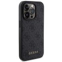 Zestaw etui Guess 4G Metal Logo na iPhone 13 Pro Max + powerbank 5000mAh MagSafe - czarny