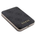 Zestaw etui Guess 4G Metal Logo na iPhone 13 Pro Max + powerbank 5000mAh MagSafe - czarny