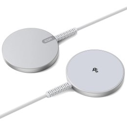 Ładowarka ESR Halolock Qi2 Mini bezprzewodowa 15W z MagSafe - srebrna