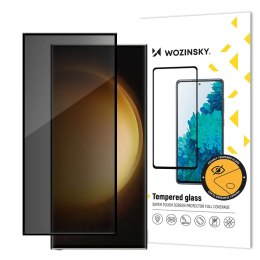 Szkło hartowane Wozinsky Privacy Glass prywatyzujące z filtrem anti-spy na Samsung Galaxy S24 Ultra