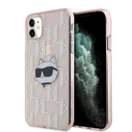 Etui Karl Lagerfeld IML Choupette Head & Monogram na iPhone 11 / Xr - różowe