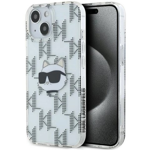 Etui Karl Lagerfeld IML Choupette Head & Monogram na iPhone 15 / 14 / 13 - przezroczyste