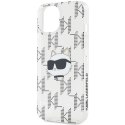 Etui Karl Lagerfeld IML Choupette Head & Monogram na iPhone 15 / 14 / 13 - przezroczyste