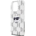 Etui Karl Lagerfeld IML Choupette Head & Monogram na iPhone 15 Pro Max - przezroczyste