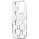 Etui Karl Lagerfeld IML Choupette Head & Monogram na iPhone 15 Pro Max - przezroczyste