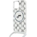 Etui Karl Lagerfeld IML Crossbody Monogram Karl & Choupette Head MagSafe na iPhone 15 / 14 / 13 - przezroczyste