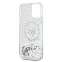 Etui Karl Lagerfeld Liquid Glitter Choupette Head MagSafe na iPhone 12 / 12 Pro - przezroczyste