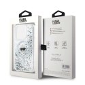 Etui Karl Lagerfeld Liquid Glitter Karl Head MagSafe na iPhone 15 Pro Max - przezroczyste