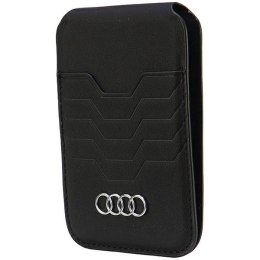 Portfel Audi Leather Wallet Card magnetyczny MagSafe ze standem - czarny