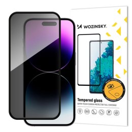 Szkło hartowane Wozinsky Privacy Glass prywatyzujące z filtrem anti-spy na iPhone 16 Pro Max