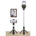 Selfie stick Tech-Protect L01S Bluetooth z tripodem do 70cm - czarny