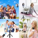 Selfie stick Tech-Protect L01S Bluetooth z tripodem do 70cm - czarny