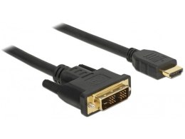 Delock Kabel DVI-D (18+1) - HDMI M/M v1.2 1.5m Single Link czarny