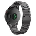 Bransoleta Tech-Protect Stainless na Garmin Fenix 5 / 6 / 6 Pro / 7 - czarna