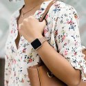 Bransoleta Tech-Protect Thin Milanese na Apple Watch 4 / 5 / 6 / 7 / 8 / 9 / SE (38/40/41 mm) - różowa