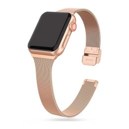 Bransoleta Tech-Protect Thin Milanese na Apple Watch 4 / 5 / 6 / 7 / 8 / 9 / SE (38/40/41 mm) - złota