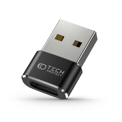 Adapter Tech-Protect UltraBoost USB-A (męski) / USB-C (żeński) - czarny