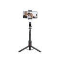 Selfie stick Tech-Protect L05S Bluetooth z tripodem do 105cm z lampą LED - czarny