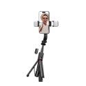 Selfie stick Tech-Protect L05S Bluetooth z tripodem do 105cm z lampą LED - czarny