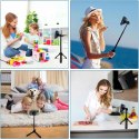 Selfie stick Tech-Protect L06S Bluetooth magnetyczny z MagSafe, pilotem, tripodem do 82cm i głowicą 360 - czarny