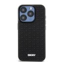 Etui DKNY 3D Rubber Repeat Pattern na iPhone 15 Pro Max - czarne