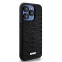 Etui DKNY 3D Rubber Repeat Pattern na iPhone 15 Pro Max - czarne