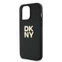 Etui DKNY Wrist Strap Stock Logo na iPhone 14 Pro Max - czarne