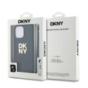 Etui DKNY Wrist Strap Stock Logo na iPhone 14 Pro Max - czarne