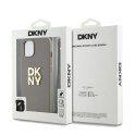 Etui DKNY Wrist Strap Stock Logo na iPhone 15 / 14 / 13 - beżowe