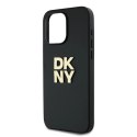 Etui DKNY Wrist Strap Stock Logo na iPhone 15 Pro Max - czarne