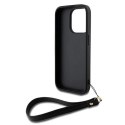 Etui DKNY Wrist Strap Stock Logo na iPhone 15 Pro - czarne