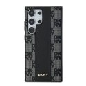 Etui DKNY Leather Checkered Mono Pattern MagSafe na Samsung Galaxy S24 Ultra - czarne