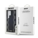 Etui DKNY Leather Checkered Mono Pattern MagSafe na Samsung Galaxy S24 Ultra - czarne