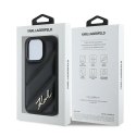 Etui Karl Lagerfeld Diagonal Quilted Script na iPhone 13 Pro / 13 - czarne