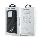 Etui Karl Lagerfeld Diagonal Quilted Script na iPhone 15 Pro Max - czarne